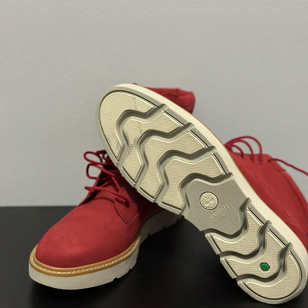 Red Timberland Kenniston Boots - Picture 3 of 4